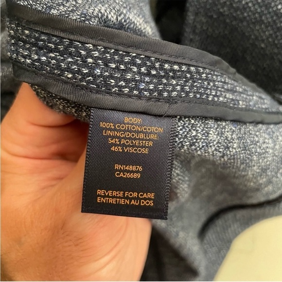 Good Man Brand Men’s Knit Unstructured Blazer Sport Coat Jacket Navy Size XL - Picture 5 of 9